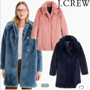 Brand New Navy Faux Fur